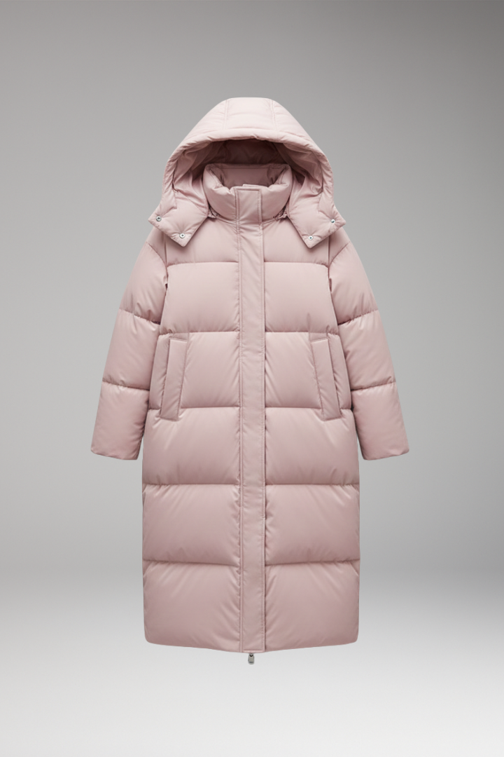 Women's Full Zip Jacket With Fixed Hood - 
Fashinoza