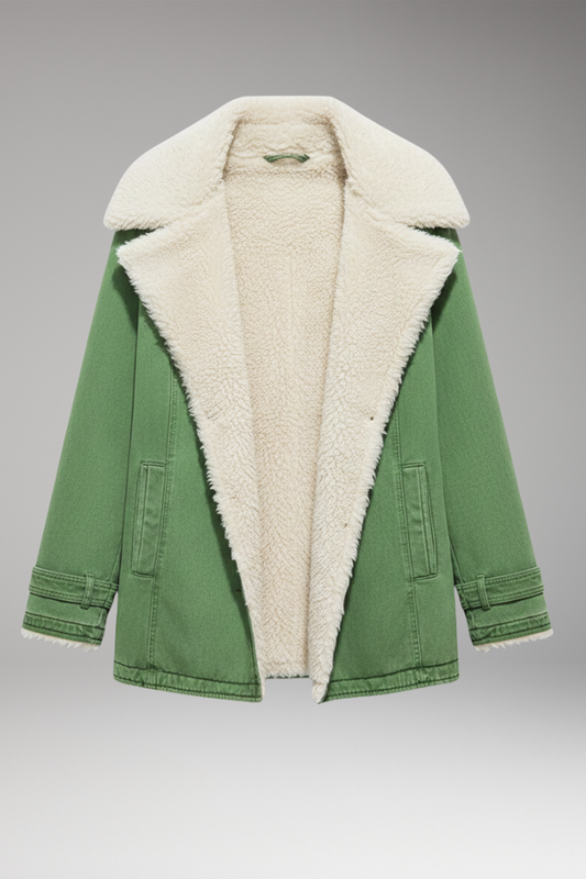 Women's High Collar Zipper Jacket - 
Fashinoza