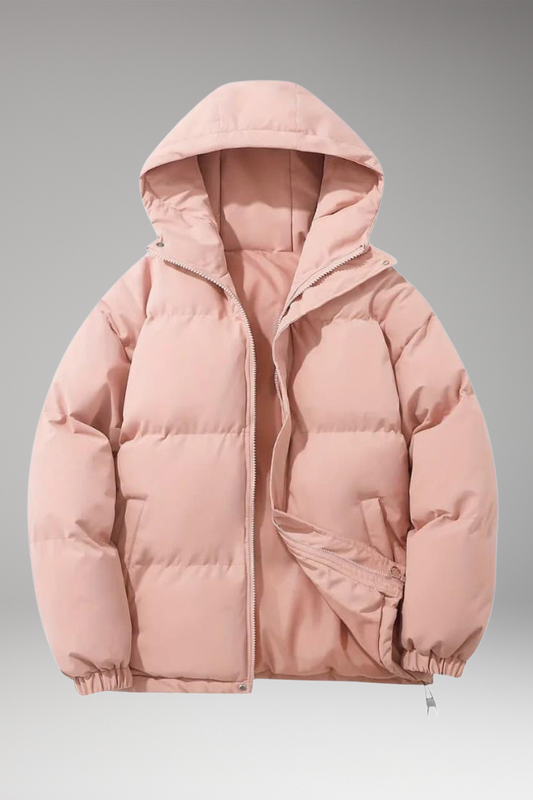 Women's Hooded Jacket Stitched Surface - 
Fashinoza