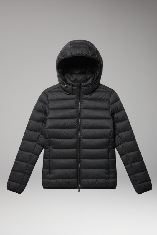 Women's Hooded Jacket Textured - 
Fashinoza