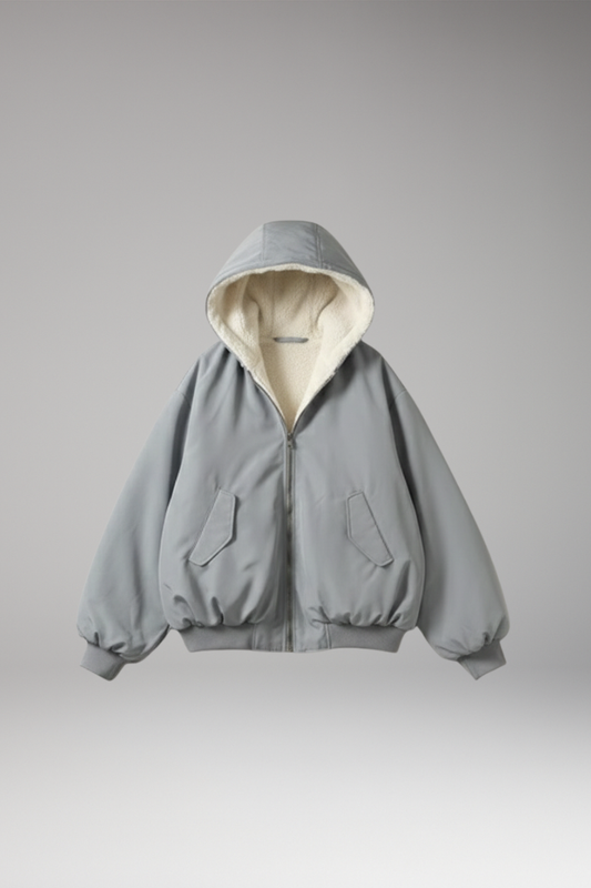 Women's Hooded Jacket Zip Closure - 
Fashinoza