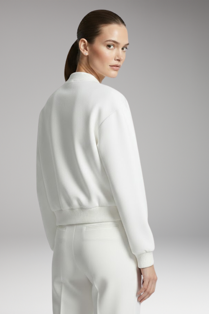 Women's Cropped Jacket Snap Closure