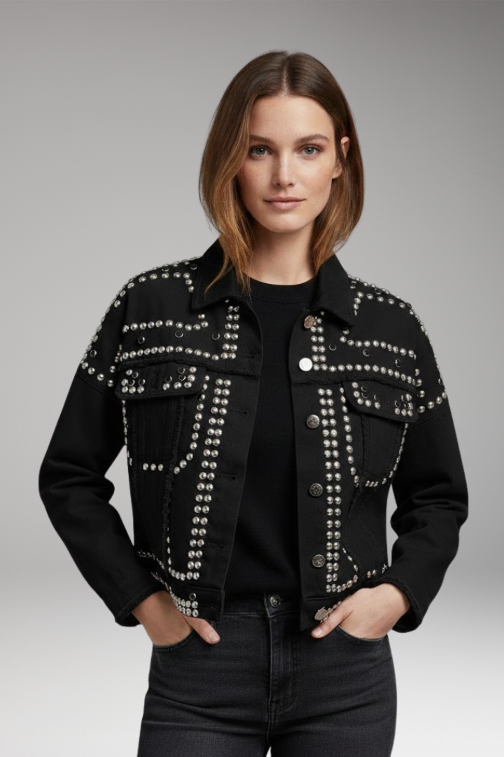 Women's Turn Down Collar Button Jacket