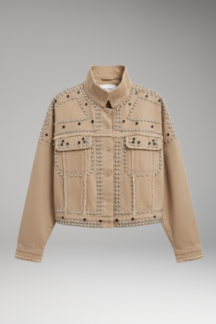 Women's Turn Down Collar Button Jacket - 
Fashinoza