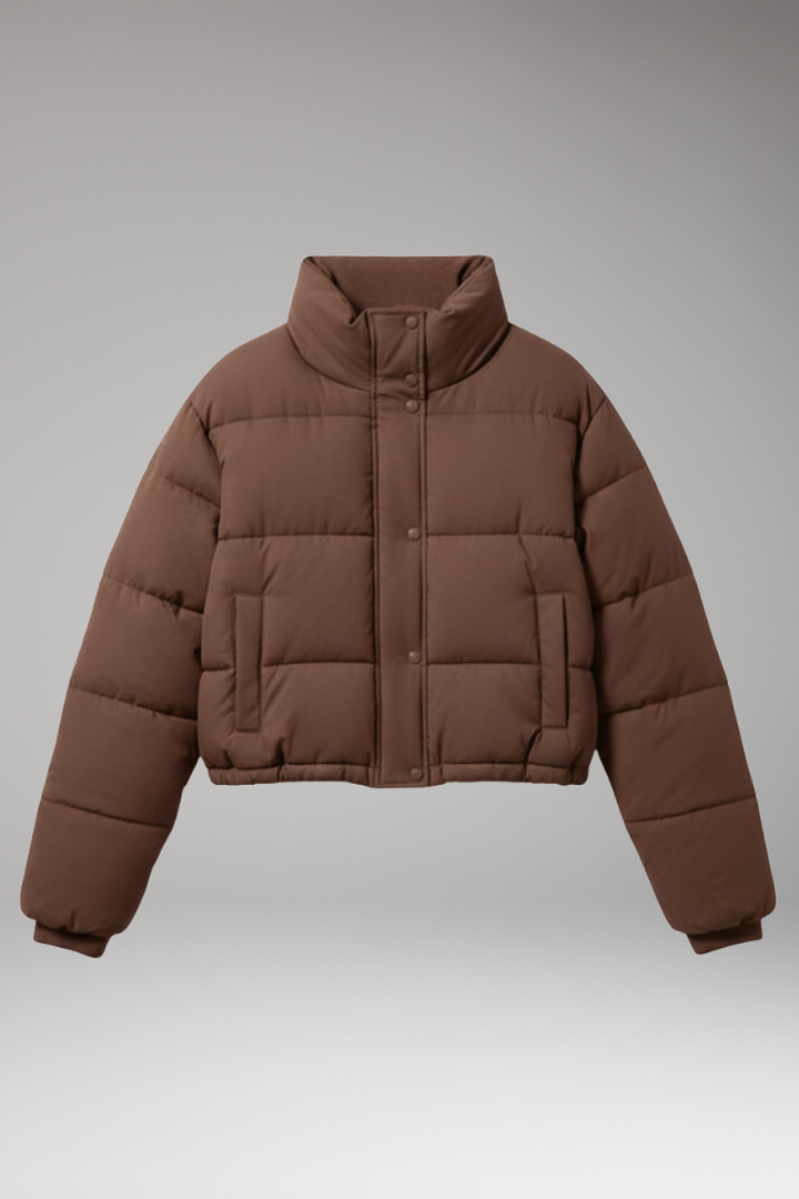 Women's Quilted Zip Jacket - 
Fashinoza