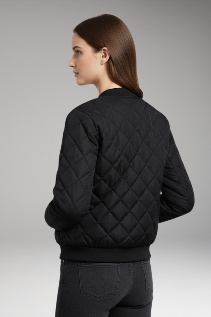 Women's Quilted Zipper Jacket