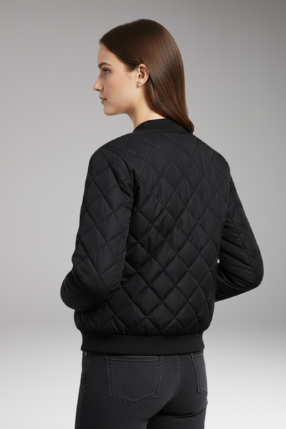 Women's Quilted Zipper Jacket