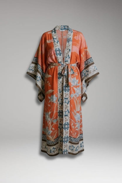 Women's Open Front Kimono Wide Sleeves - 
Fashinoza