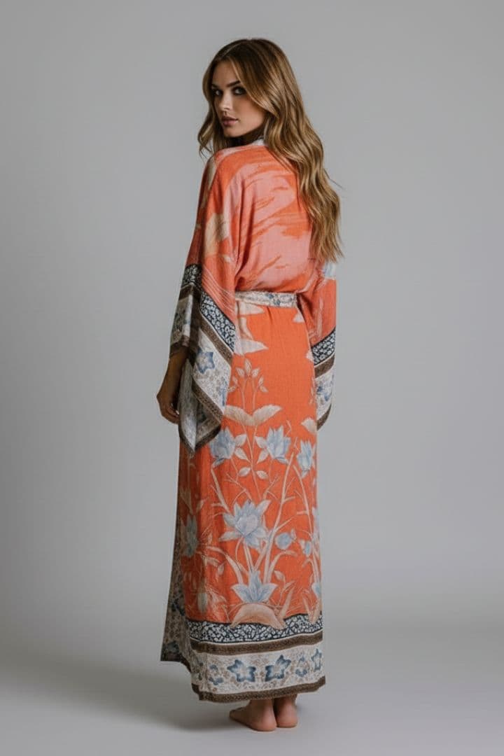 Women's Open Front Kimono Wide Sleeves