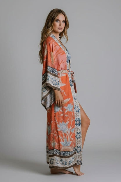 Women's Open Front Kimono Wide Sleeves