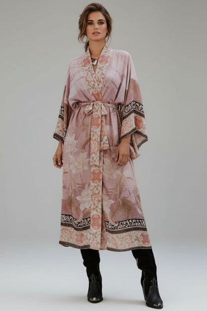 Women's Open Front Kimono Wide Sleeves