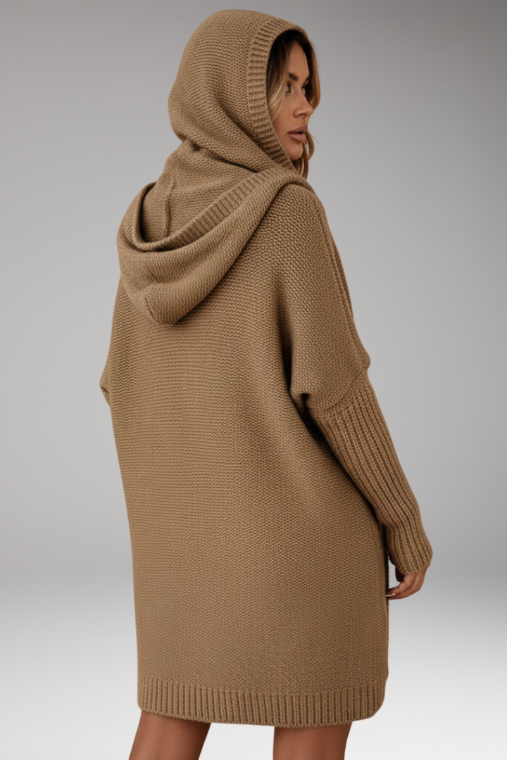Women's Hooded Open Front Cardigan Sweater