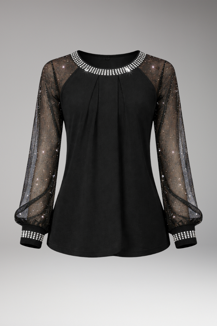 Women's Knit Long Sleeve Round Neckline - 
Fashinoza