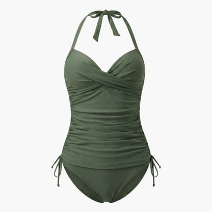 Women's Leopard Tankini Swimsuit High-Waist Bottom - Fashinoza