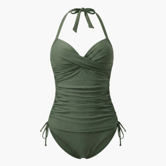 Women's Leopard Tankini Swimsuit High-Waist Bottom - Fashinoza