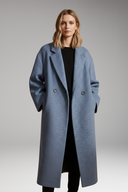 Women's Lapel Collar Long Coat