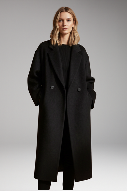 Women's Lapel Collar Long Coat
