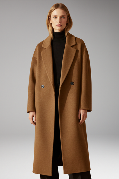 Women's Lapel Collar Long Coat