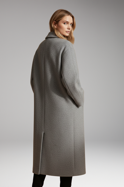 Women's Lapel Collar Long Coat
