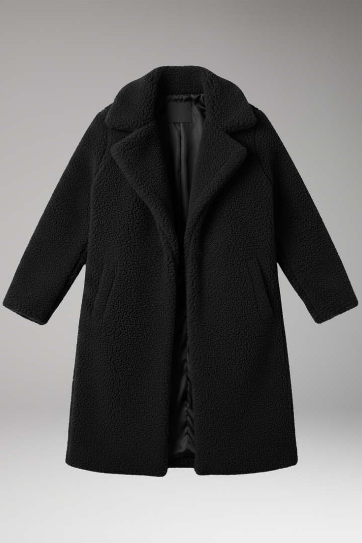 Women's Lapel Jacket Textured Surface - 
Fashinoza
