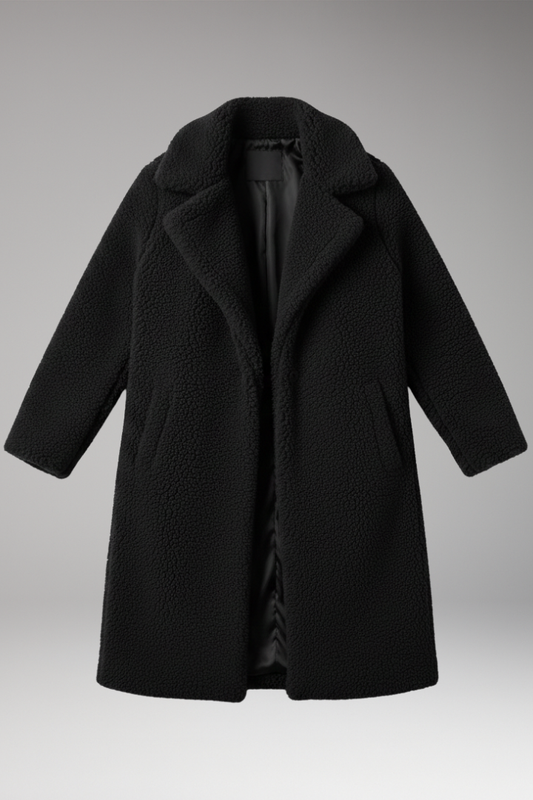 Women's Lapel Jacket Textured Surface - 
Fashinoza