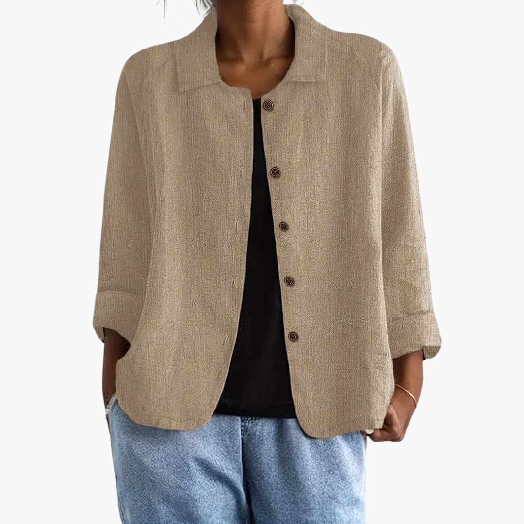 Women's Long Sleeve Straight Fit Shirt