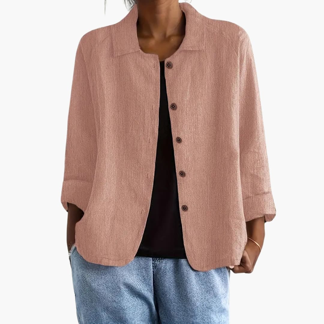 Women's Long Sleeve Straight Fit Shirt