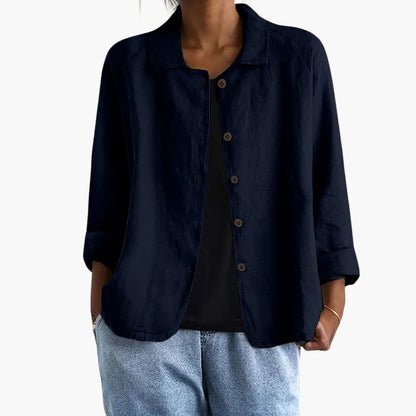 Women's Long Sleeve Straight Fit Shirt