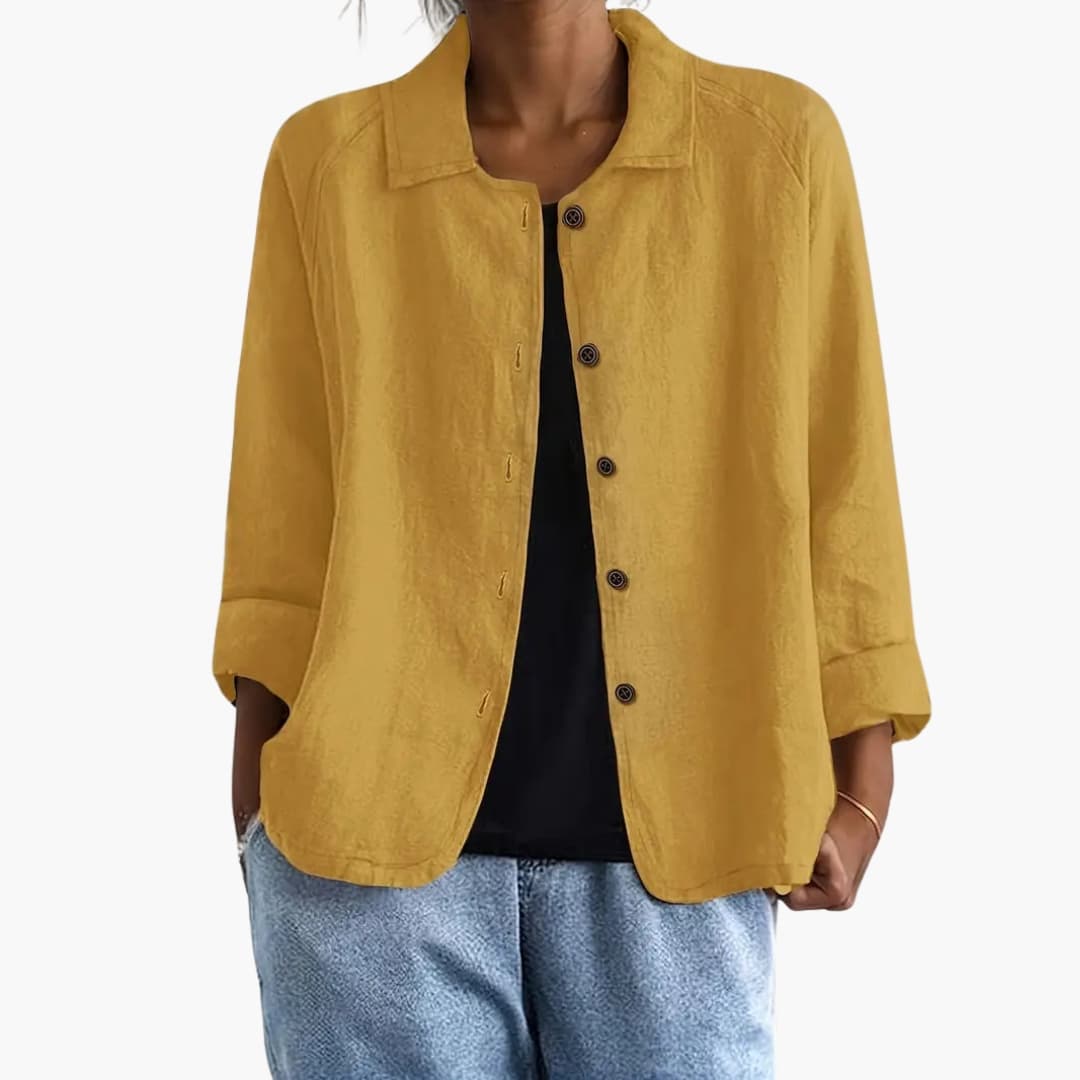 Women's Long Sleeve Straight Fit Shirt