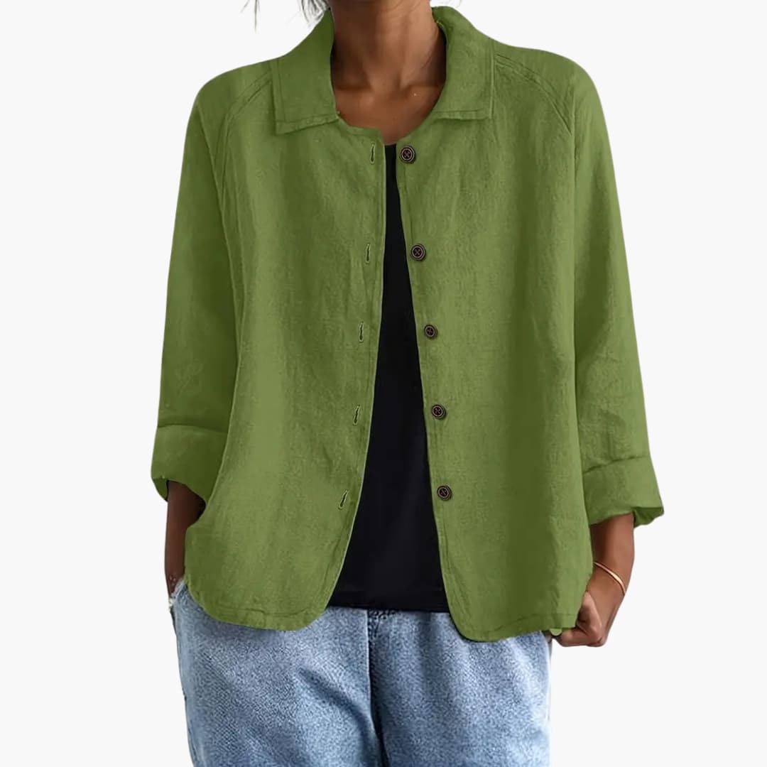 Women's Long Sleeve Straight Fit Shirt
