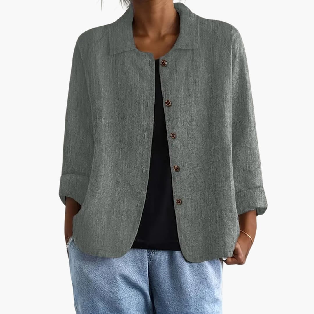 Women's Long Sleeve Straight Fit Shirt