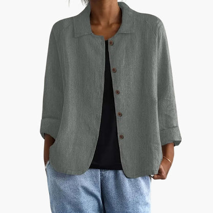 Women's Long Sleeve Straight Fit Shirt