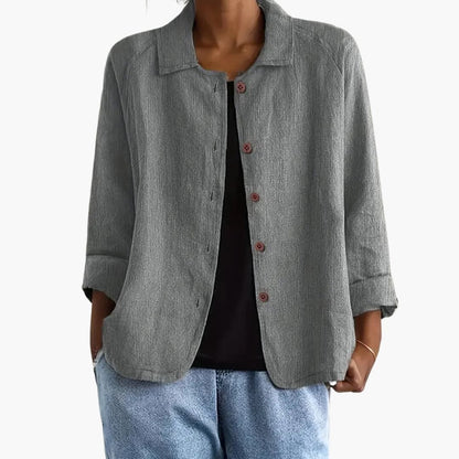 Women's Long Sleeve Straight Fit Shirt