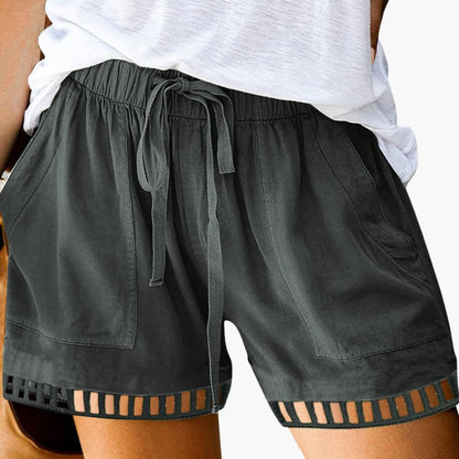 Women's Drawstring Shorts Loose Fit Cotton