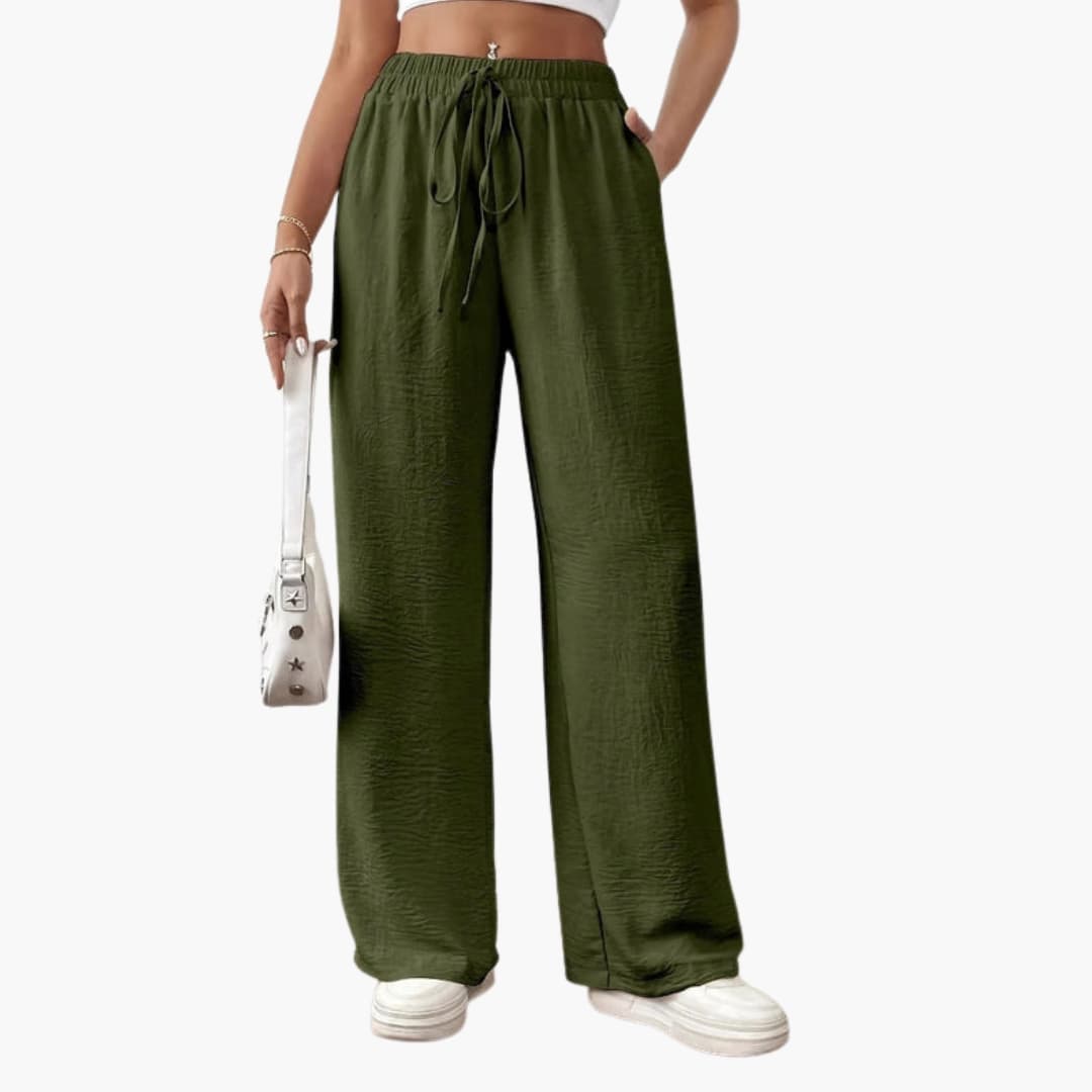 Women's Loose Fit Pants Elastic Waist Drawstring