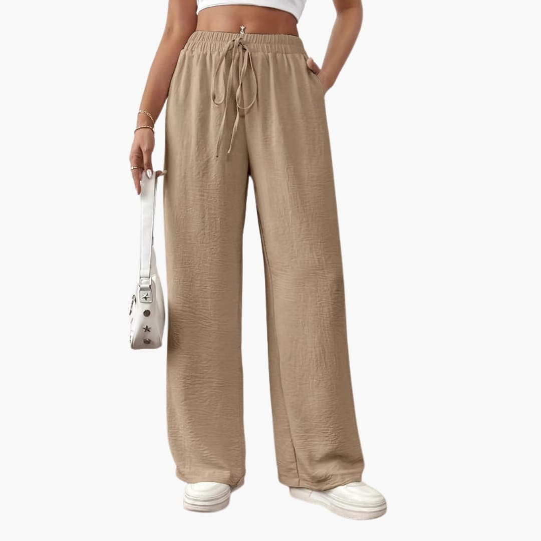 Women's Loose Fit Pants Elastic Waist Drawstring