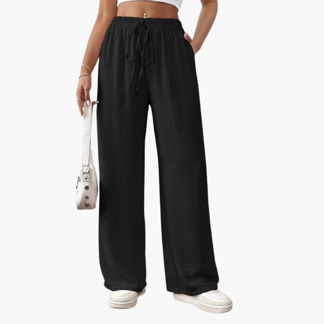 Women's Loose Fit Pants Elastic Waist Drawstring