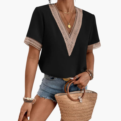Women's Short Sleeve T-Shirt Loose Fit Plain