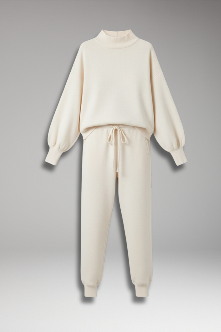 Women's Lounge Pants Set Elastic Waistband - 
Fashinoza