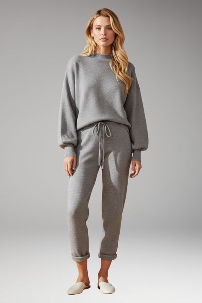 Women's Lounge Pants Set Elastic Waistband