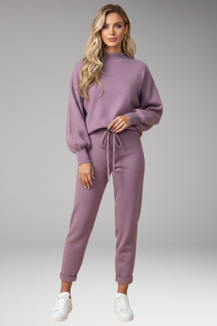 Women's Lounge Pants Set Elastic Waistband
