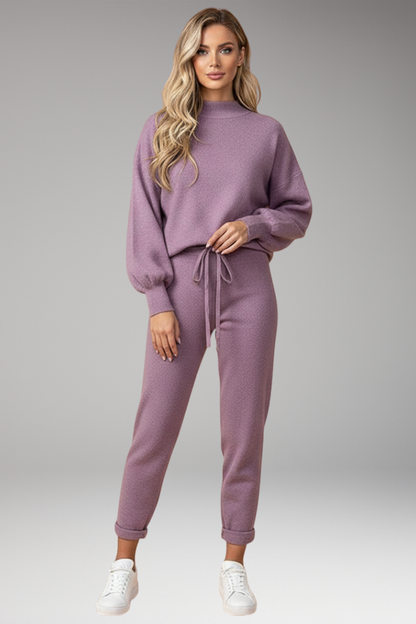 Women's Lounge Pants Set Elastic Waistband