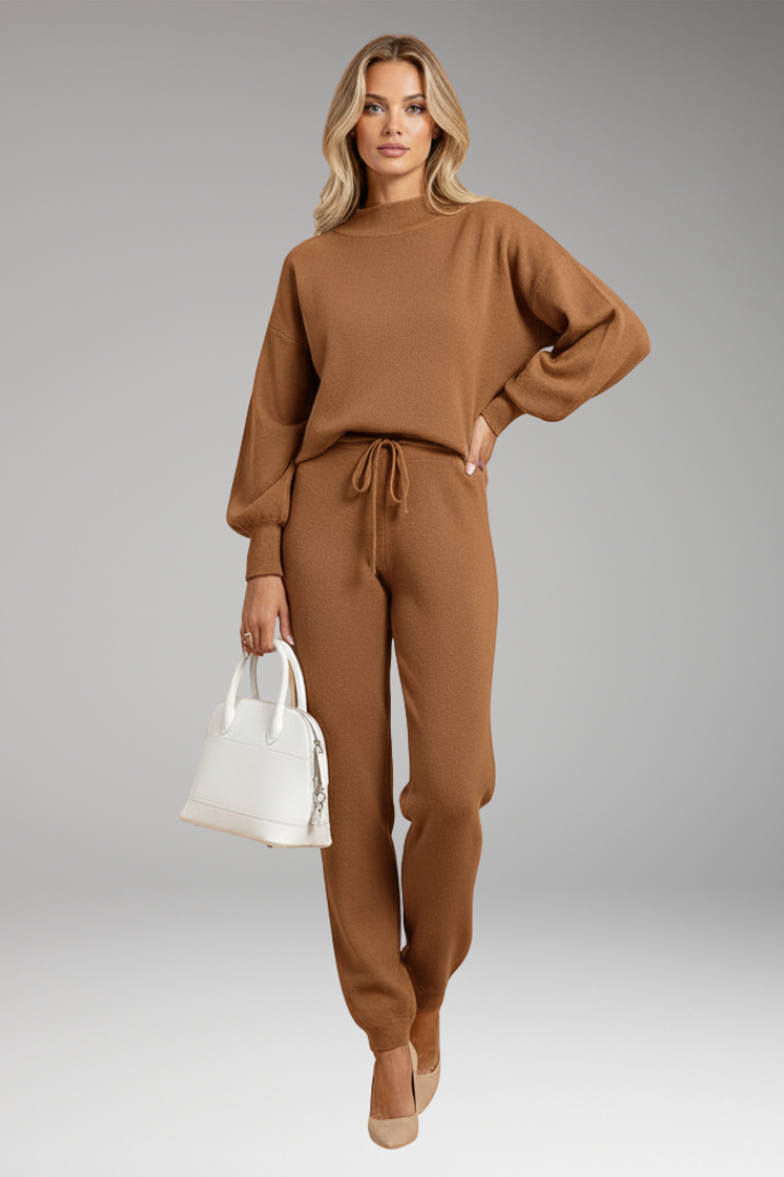 Women's Lounge Pants Set Elastic Waistband