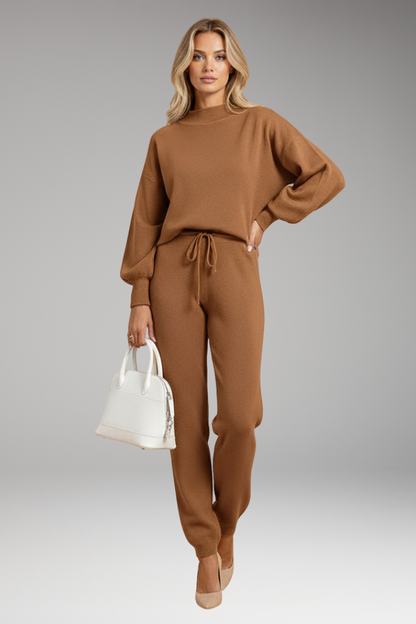 Women's Lounge Pants Set Elastic Waistband