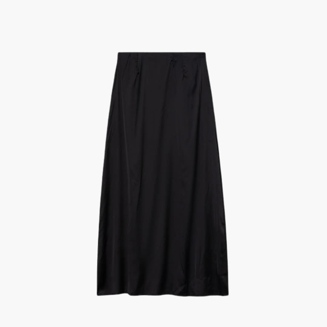 Women's High Waist Maxi Skirt Satin - Fashinoza