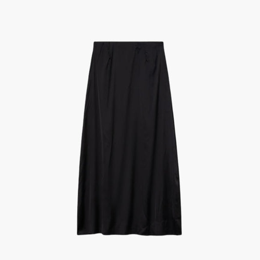Women's High Waist Maxi Skirt Satin - Fashinoza