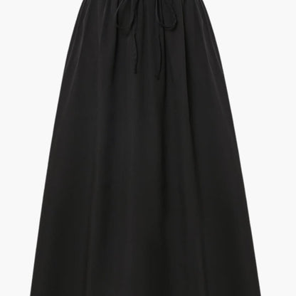 Women's Midi Skirt Elastic Waist Floral Print