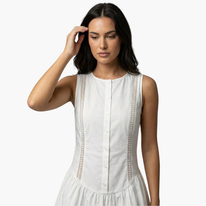 Women's Mini Dress Round Neck Side Cutouts