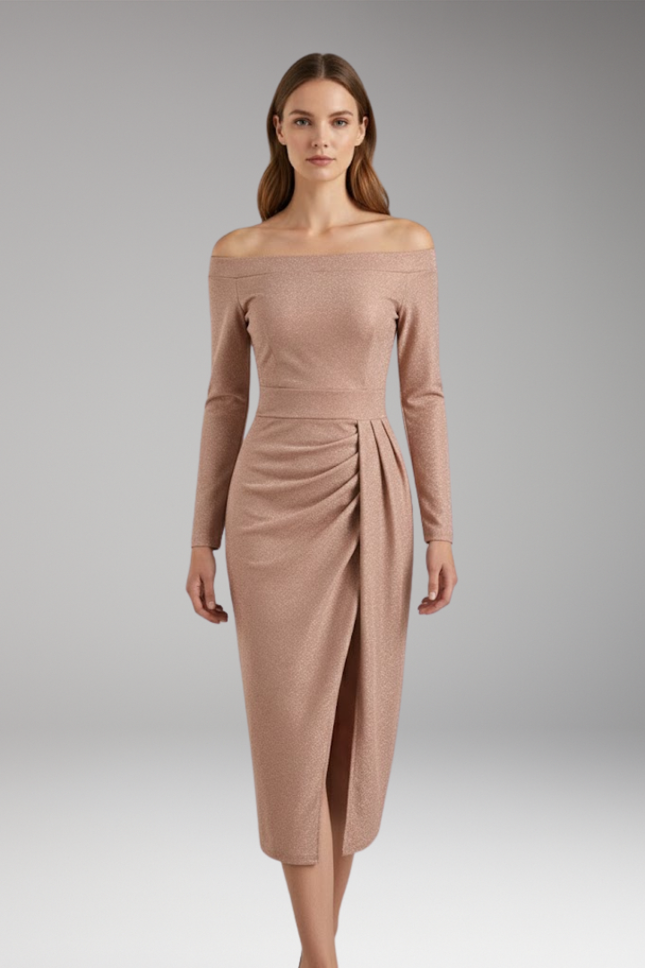 Women's Long Sleeve Off Shoulder Dress