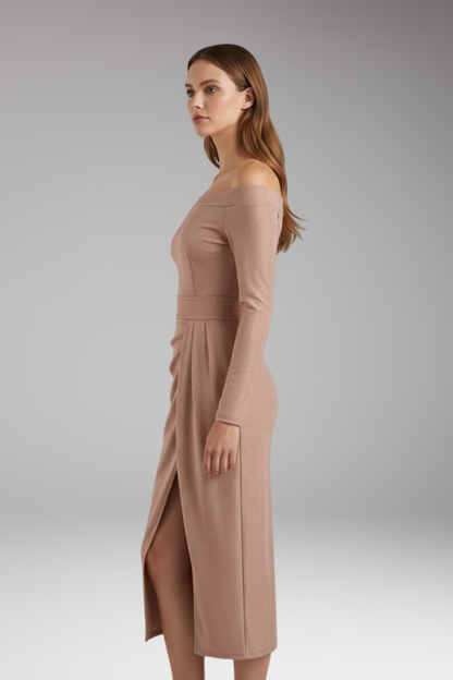 Women's Long Sleeve Off Shoulder Dress